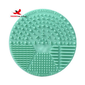 Tapis de nettoyage pour pinceaux de maquillage avec ventouse, outil de lavage pour pinceaux cosmétiques, nettoyant pour pinceaux de maquillage, achat mixte - Product Image 5