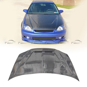 Stile A <span class=keywords><strong>ZERO</strong></span> Del Motore Del Carbonio Cappuccio di Copertura Per Honda Civic EK 6TH Tipo R Si Cofano 1998-2000 - Product Image 2