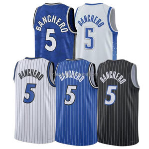Camisetas de Baloncesto Retro Clásicas Personalizadas de Paolo <span class=keywords><strong>Banchero</strong></span> de la Mejor Calidad, Estilo Urbano Vintage para Hombre - Product Image 1