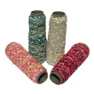 100% polyester gehaakte ruimte kleurstof tandenborstel fancy breigaren - Product Image 1