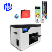Imprimante à plat hybride UV automatique Huayin New A4 avec tête Epson, garantie 3 ans, impression de coques de téléphone, de cartes de visite, de feuilles acryliques
