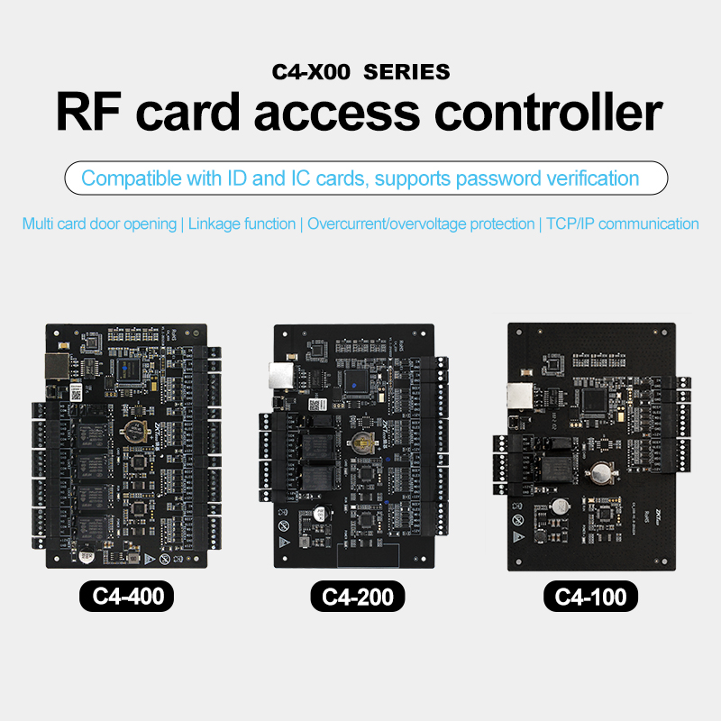 ID-C4RM、ID-C4RCセット ZKTeco RFID Door Controller Panel ZKAccess3.5 C4-100 C4-200 C4-400