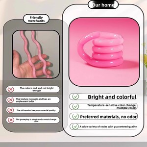 Jouet anti-stress transfrontalier en plastique, modèle Twister à changement de température, jouet à presser créatif pour adultes, modèle BLB-21 - Product Image 3
