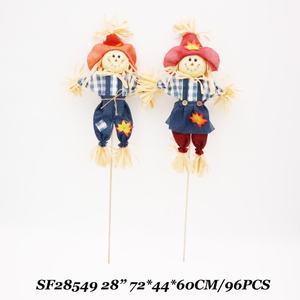 Senmasine automne récolte épouvantail pour jardin cour porche <span class=keywords><strong>oiseaux</strong></span> loin décor choix - Product Image 3