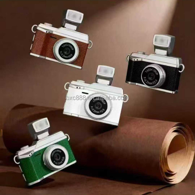 Portable Vintage Screen Flair Recording Sports Indoor Cute Working Tiny Mini Retro Key Chain Digital Camera 1080P Video 120