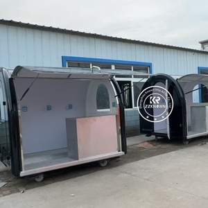 ZZKNOW <span class=keywords><strong>Mini</strong></span> remorque de restauration mobile entièrement équipée, petit chariot de nourriture, boutique de boissons mobiles, camion de nourriture pour la vente de glaces - Product Image 3