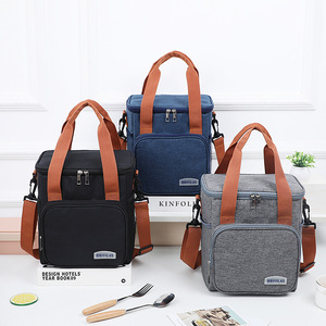 Custom Print Food Delivery Aluminum Foil Thermal Tote Lunch Grocery Shopping Insulated Cooler Bag - Product Image 1