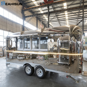 Thép không gỉ di động thực phẩm Trailer cho thực phẩm ăn nhẹ Hamburger & Pizza Maker với Ice Cream cho thực phẩm xe tải & sử dụng thương mại - Product Image 5