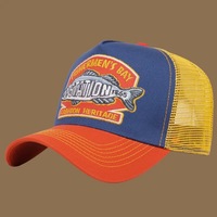 Gorra de béisbol Fishermen's Bay Station unisex, tipo trucker de malla, transpirable, plegable, de algodón, con protección solar, bordado personalizado