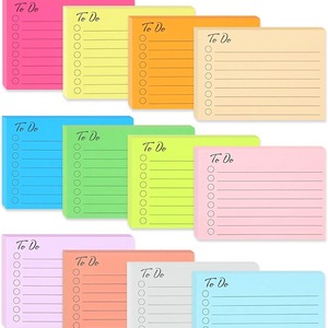 Sticky <strong>Note</strong> Message <strong>Note</strong> To DO Planner Fluorescent Paper Notepad Self-adhesive Decorative Sticker Customizable LOGO - Product Image 2