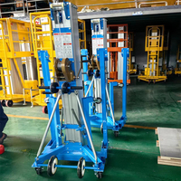 Portable manuel 3.5m 5m 6.5m 7.9m climatisation plate-forme de travail élévateur en alliage d'aluminium avec ascenseur à commande manuelle