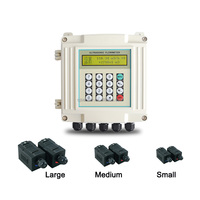 DN15-DN3600 High-Temperature Ultrasonic Flow Meter External Mounted Pipeline Instrument Chilled Oil Water OEM LCD Display High