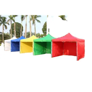 Das billigste 10 X10ft Stahl bunte rot weiß blau Pavillon Pop Up Baldachin Zelt