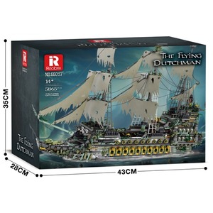 Reobrix 66037 Nave Pirata L'Olandese <span class=keywords><strong>Volante</strong></span> Modello da Film Mattoncini da Costruzione Regali per Bambini 5865 Pezzi/Set - Product Image 1