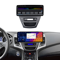 Écran tactile 12,3 pouces avec kit d'installation complet pour tableau de bord de console centrale de voiture HYUNDAI Elantra 2012-2013 LHD, noir mat – Vente chaude