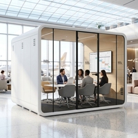 Cabine de bureau acoustique, studio, salle de réunion vidéo, cabine de bureau mobile, cabine multimédia pour 6 personnes, grande cabine, Foshan BIFMA SGS