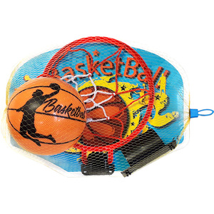 Ensemble de mini-paniers de basket-ball à prix de gros avec ballon dégonflé et filet, jouet d'intérieur pour enfants - Product Image 1