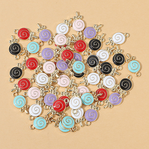 Soji Tự Làm Đồ Trang Sức Làm Mặt Dây Dễ Thương Sao Clover Chéo Chuồn Chuồn Ngọn Lửa Hoa Hình Men Quyến rũ Trong Hỗn Hợp Màu Sắc Chủ Yếu Hợp Kim - Product Image 3