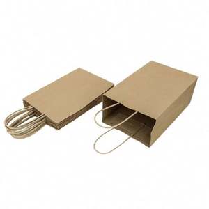 KM Sacs en papier personnalisés, sacs cadeaux en kraft avec impression couleur intégrale - Product Image 2