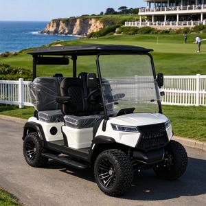 Carrito de Golf Elevado para 4 Pasajeros, Vehículo Todoterreno Eléctrico de Litio con Suspensión Independiente, Pantalla Grande, Audio y Color Personalizado - Product Image 1