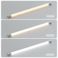 Lampu Strip LED Sensor Pintu Modern, Permukaan Aluminium, Terpasang di Kabinet Dapur, Lemari, Laci, CRI Tinggi 90 4000K