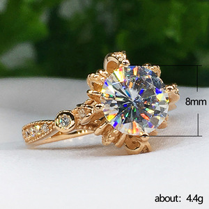 Anello di fidanzamento F1114 Crown Opal in oro massiccio 18 carati con taglio ovale e montatura a griffe, gioiello raffinato da donna - Product Image 5