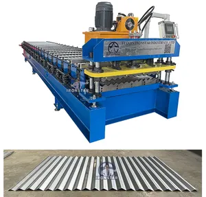 Product Stacking Corrugated Steel Roofing Rolling High Speed Fully Automatic Roof Panel Roll Forming Machine