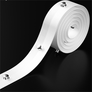 High Quality 3cm White S Fold Tape French Country Style Polyester Material for S Wave Curtain Rails Curtain Poles Tracks - Product Image 1