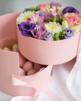 Boîte cadeau ronde à double couche JOYWOOD pour la Saint-Valentin, emballage de fleurs, boîtes en papier de qualité supérieure