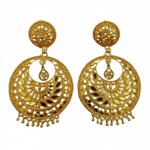 Buy High Quality <b>Earrings</b> Set with 22CT Gold Plated Round Shaped Trendy Designed Fancy <b>Earrings</b> Set for Sale - Product Image 1