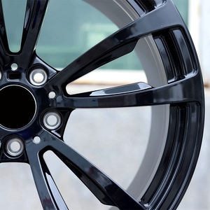 Cerchi in Lega 469M Style 20-21 Pollici 5x120 74.1mm per BMW X5 F15 X6 F16 X5M E70 E71, Nero Lucido con Faccia Lavorata - Product Image 3