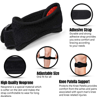 Attelle de genou stabilisatrice de rotule réglable, équipement de protection sportif, sangle de genou pour la rotule