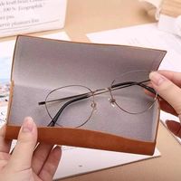 Boîte à lunettes en cuir rétro simple faite à la main, motif mouton imprimé, pour hommes et femmes, étui de rangement pour myopie, vente en gros, marque ZY