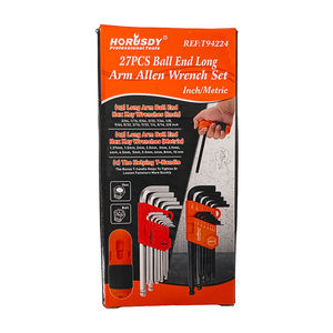 Jeu de clés Allen hexagonales de fabrication chinoise, SAE, métrique, <span class=keywords><strong>mm</strong></span>, pouce, traitées thermiquement, poignée en T - Product Image 6