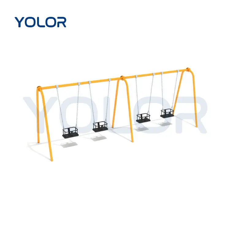 High Quality Children's Outdoor Baby Safety All-Inclusive 4Seat Swing Playground Set, Made Of Environmentally Friendly Materials