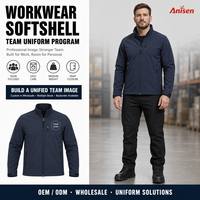 Veste Softshell d'hiver personnalisée pour homme, imperméable, coupe-vent, réversible, en polaire écologique, pour le travail et les uniformes d'équipe