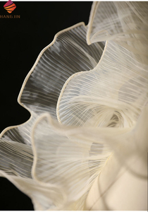 15cm xếp li xù vải tuyn ren TRIM cho Dresses DIY Craft may 3D Ruffle lưới cạnh ren TRIM màu be gạc ren Ribbon - Product Image 5