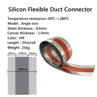 Connexion de gaine en toile résistante aux hautes températures pour système de ventilation, connecteur de gaine flexible antichoc