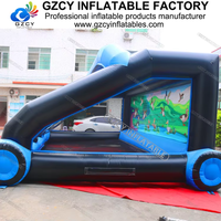 Stand de Tir Commercial Gonflable en PVC pour Carnaval – Jeu de Cible Facile à Installer pour Enfants et Adultes, Utilisation Intérieure et Extérieure