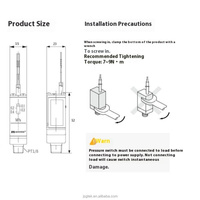 Presostato mecánico Interruptor de láminas Tipo Diseño compacto Clasificación IP40 Serie KS