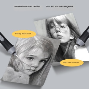 Kit <span class=keywords><strong>de</strong></span> borrador eléctrico con 20 recambios, borrador automático que funciona con pilas para dibujo artístico, dibujo a lápiz, papelería para estudiantes, venta al por mayor - Product Image 4