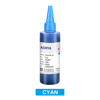 Aomya 100ml Premium à base d'eau pour sublimation, compatible avec les têtes d'impression L805/L1300/L1800/L18050 pour impression numérique