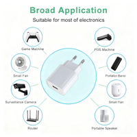 Chargeur mural USB de style américain 5V 2.1A 2 Ampères, bloc de charge rapide 10W, adaptateur d'alimentation 5V 2A, adaptateur de chargeur Micro USB