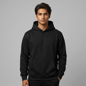 Custom 100% Cotton Heavyweight Winter Regular Fit Pullover Hoodie <b>Plain</b> Dyed Fleece <b>Sweatshirt</b> for <b>Men</b> High Street FINER THREADS - Product Image 1