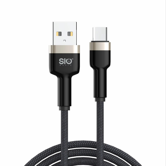 1-Meter Data Cable with Zinc Alloy Connector & 48-Weave Braiding: Supports Data Transfer and Charging