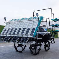Transplanteur de riz à grande vitesse à 8 rangées Transplanteur de riz à conduire agricole