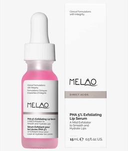 Custom 2-in-1 Lip Exfoliërende & Volumegevende Serum Verrijkt met PHA en Hyaluronzuur voor Zachte, Soepele Exfoliërende Roze Lippen Serum - Product Image 1