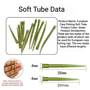 Équipement <span class=keywords><strong>de</strong></span> pêche à la carpe 58cmmAnti-Tangle tuyau en acier inoxydable manchon <span class=keywords><strong>de</strong></span> <span class=keywords><strong>tube</strong></span> dur connecteur accessoires pour rivière <span class=keywords><strong>de</strong></span> pêche en eau douce - Product Image 2