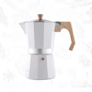 Stovetop Aluminum Espresso Coffee Maker Coffee Machine, Moka pot aluminum with Stainless steel coffee Filter Electric Mocha pot