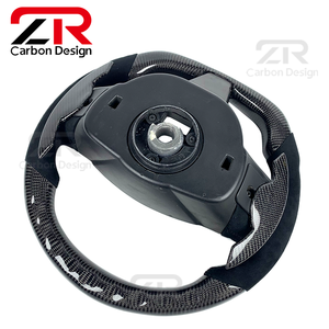 Car Interior Modification Sporty Carbon Fiber Customized Upgraded LED RPM Suede Steering Wheel for Jaguar XFR XK XKR XKR-S GT <strong>XF</strong> - Product Image 6